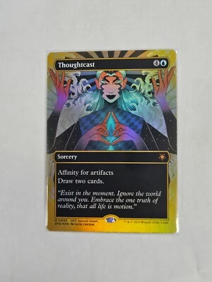 Thoughtcast Borderless First Place FOIL Aetherdrift Pack Freah MTG MINT 🔥 - Image 1 of 2