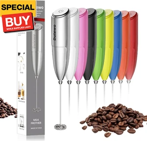 Hand Mixer Milk Frother for Coffee - Frother Handheld Foam Maker for Lattes, El - Picture 1 of 6
