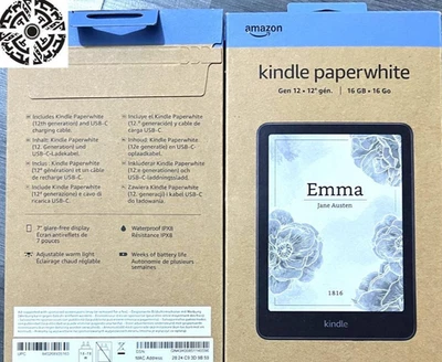 Amazon Kindle Paperwhite 16GB Newest Gen 7"BLACK No Ads 2025 UK Model New Sealed - Image 1 of 4