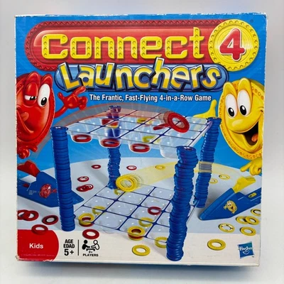 Connect 4 Launchers COMPLETE Milton Bradley 2009 Four in a Row Launch Action - Image 1 of 4