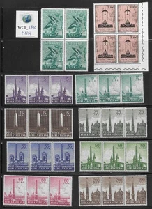 WC1_1800 VATICANO. Bloques de sellos de correo aéreo 1956-1968. MNH - Imagen 1 de 1