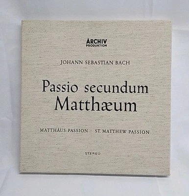 Bach- Passio Secundum Matthaeum (Matthäus Passion) . 1st 1958 STEREO, Archiv. NM - Image 1 of 4