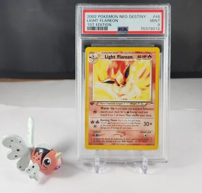 PSA 46 Light Flareon 46/105 - 1st Edition Neo Destiny 2002 - Non-Holo - Image 1 of 4