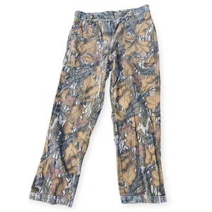 Vintage Reversible 80s Mossy Oak Camo Pants 37 X 30 Hunting Fall Foilage Trebark - Picture 1 of 16