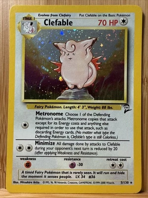 Clefable 005/130 Base Set 2 Holo 1999-2000 - Image 1 of 4