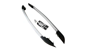 Silver Aluminium Roof Rails For Ford Ranger Double Cab 2010-2021 Top Rack Load - Picture 1 of 6