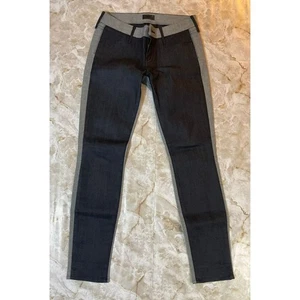 Koral Damen 31 schwarz grau Kontrast Panel Skinny Jeans Denim Hose - Bild 1 von 4