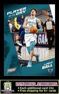 2021-22 Panini NBA Player of the Day #8 LaMelo Ball Charlotte Hornets - Picture 1 of 2