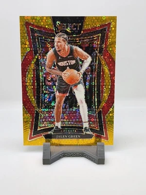 2024-25 Panini Select Concourse Gold Disco Prizm Jalen Green Rockets 3/10 - Image 1 of 2