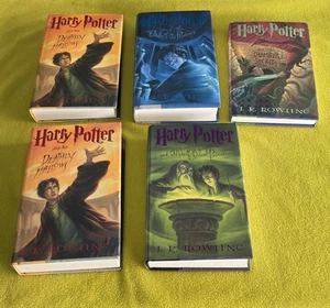 Harry Potter Books Lot Of 5 Hardcover - Foto 1 di 13
