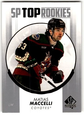 Matias Maccelli 2022-23 SP Authentic Top Rookies #TR-20 Arizona Coyotes - Image 1 of 2