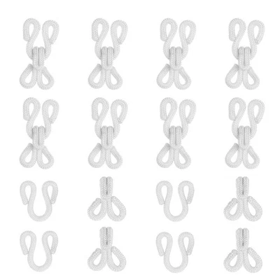 Швейные крючки и глаза, 23 мм закрытый крючок глаз застежка (10 упаковок, белый) - Изображение 1 из 4