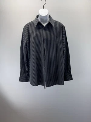 Camisa de vestir Covington corte moderno para hombre 17-17,5 34/35 negra a rayas sin manchas Foto 1 de 4