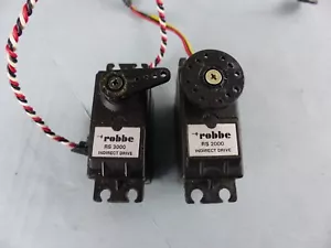 Lot de 2 SERVO RC ROBBE RS 2000 et RS 3000 , testé OK - Imagen 1 de 2