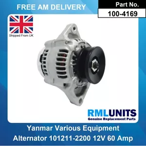 Alternator For John Deere Mower - Wide Area 1600 Yanmar 51HP Dsl - Picture 1 of 5