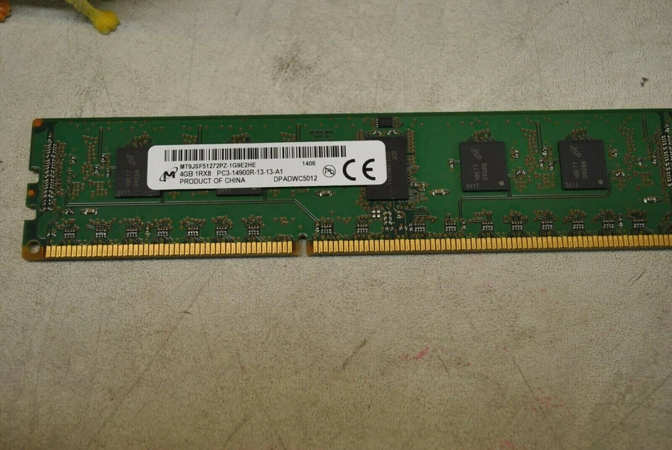 Micron 4Gb 1Rx8 PC3-14900R DDR3 DIMM RAM MT9JSF51272PZ-1G9E2HE FREE SHIPPING - Image 1 of 1