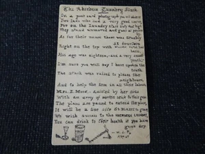 The Aberdeen Laundy Stack Comic Postcard Artist Signed WJP Hand Drawn - 106996 - Picture 1 of 2