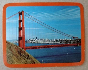 San Francisco "Golden Gate" from Marin County north tower BIG 6.8" x 5.3" Unused - Picture 1 of 2