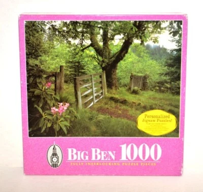 Hasbro Big Ben 1000 Piece Jigsaw Puzzle - “End of Oregon Trail, OR.” - 2000 -New - Image 1 of 4