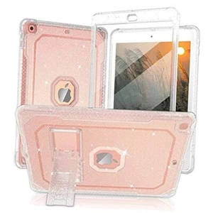 Case for iPad Air 2 Case, for iPad 6th/5th Generation 2018/2017, Clear Glitter - Picture 1 of 8