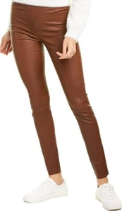 Pantalones Legging Walter Baker Roxanna Cuero Tiro Alto Marrón Terracota L NUEVOS NUEVOS CON ETIQUETAS - Imagen 1 de 16