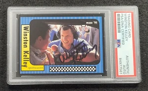 Tarjeta de carreras Maxx NASCAR 1991 firmada por Winston Kelly - autenticada por PSA - Imagen 1 de 4