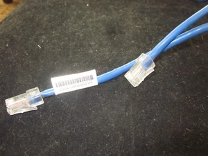 IBM 3522-08000001R 4.5 Foot Blue Ethernet Patch Cable Cord Cat5E Used - Picture 1 of 2