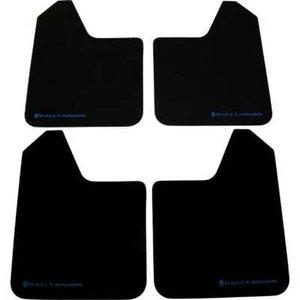 Soga de barro básica universal negra Rally Armor con logotipo azul conjunto de 4 MF12-BAS-BL - Imagen 1 de 5