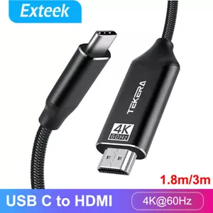 USB C to HDMI 2.0 Cable USB 3.1 Type C to HDMI 4K 60Hz For Macbook Chromebook - Picture 1 of 14