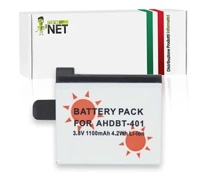 Batteria ricambio alte temperature per GoPro Hero 4 AHDBT-401 335-06532-000 - Foto 1 di 3
