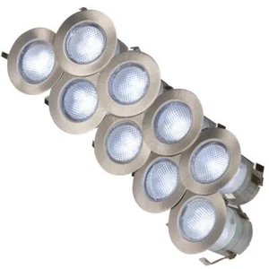 Knightsbridge IP65 White LED Decking Lighting Kit 10 x 0.2W Cool White - KIT16W - Picture 1 of 1