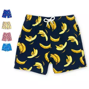 Boys Swimming Trunks Summer Toddler Bathing Suit Pockets with Mesh Lining 2-16yr - Picture 1 of 33