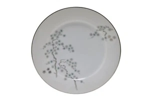 Noritake Pineville 5854 White Green Silver 6.25" Bread Plate  - Picture 1 of 2