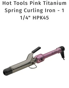 Hot Tools Professional 1 1/4” TITANIUM Pink Curling Iron / Wand-NEW - Picture 1 of 3