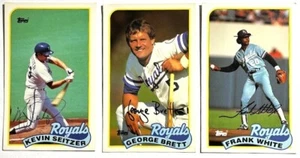 KANSAS CITY ROYALS ~ Lot de cartes Topps Baseball Talk 1989 avec George Brett ~ LIVRAISON GRATUITE - Photo 1/2