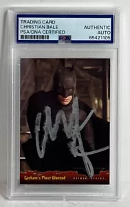 Tarjeta firmada por Christian Bale Topps Batman Begins #47 PSA 85421105 - Imagen 1 de 2