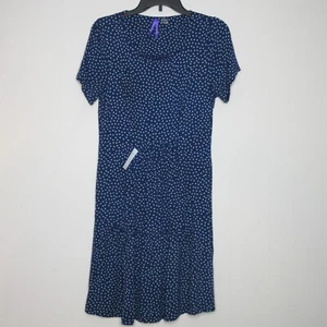 Seraphine Women's Short Sleeve Jersey Stretch Maternity Midi Dress Navy SZ 6 B25 - Picture 1 of 18