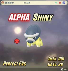 Shieldon Alpha Shiny Starter 🌟 Pokemon Legenden: Arceus | EV Trainiert - Bild 1 von 5