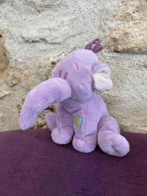 Doudou Peluche Disney Baby Nicotoy Elephant Lumpy Violet Assis Winnie L'ourson - Photo 1/4