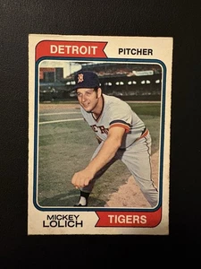 1974 OPC Set-Break#166 MICKEY LOLICH PRINTED IN CANADA EX! - Picture 1 of 3