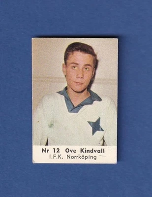 Fútbol sueco Coralli 1963 #12 Ove Kindvall IFK Norrkoping radiocontrol novato Foto 1 de 2
