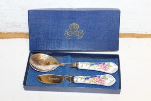 Aynsley Jam Spoon Serving Set Ceramic - 2 items in box - Picture 1 of 7