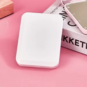 LED Kompakter Make-up-Spiegel Mit Licht 2-seitige Vergrößerung Portable Han BA - Bild 1 von 22