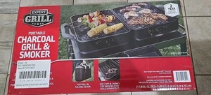 Expert Grill EX5504519816001 Tragbarer Holzkohlegrill & Smoker - Bild 1 von 2