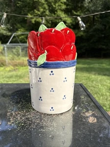 Vintage Andrea West Sigma the tastesetter planters, Apples & Flowers - Picture 1 of 13