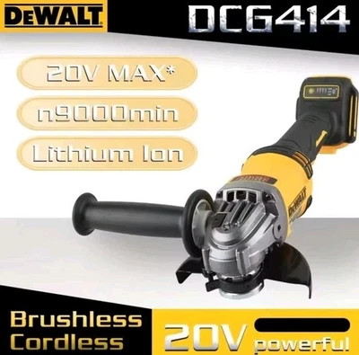 Amoladora angular sin escobillas DeWalt DCG414 20V + BATERÍA DCB206 Y CARGADOR - ENVÍO A EE. UU. L@@K Foto 1 de 4