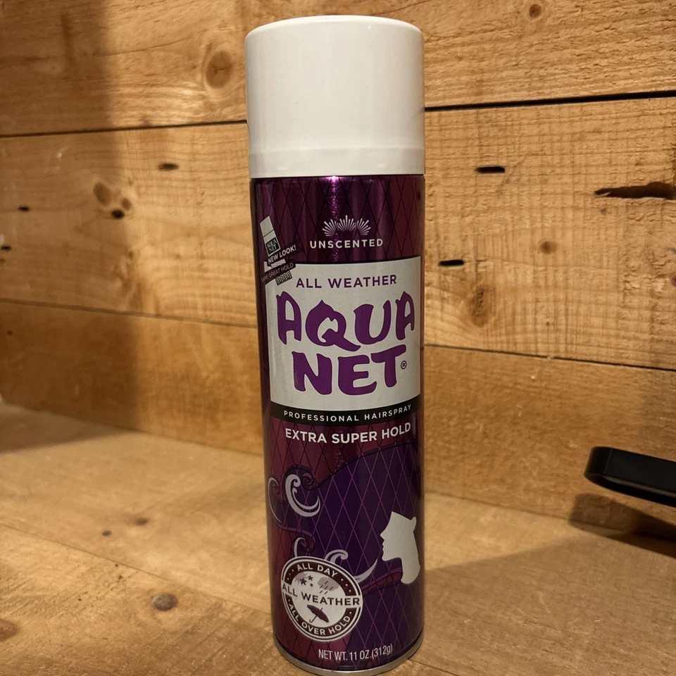 Винтажный фиолетовый AQUA NET лак для волос банка 11 унций полный аэрозоль без запаха всепогодный - Изображение 1 из 1