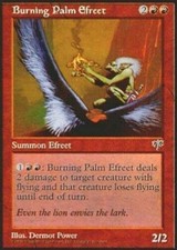 4 Burning Palm Efreet - LP - Mirage - mtg - x4 4x