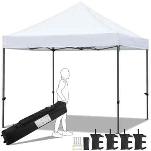 10 ft. x 10 ft. Heavy-Duty Commercial Instant Pop-Up Canopy Tent, Waterproof - Picture 1 of 7