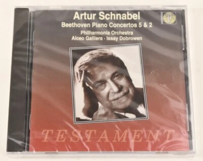 Beethoven: Piano Concertos 5 & 2 Artur Schnabel CD (Testament, 1993) NEW Sealed - Image 1 of 3